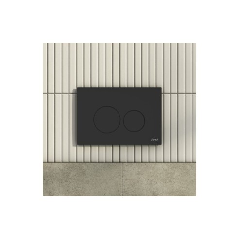 VitrA Origin ABS Flush Plate - Matt Black | Wall Hung Frame