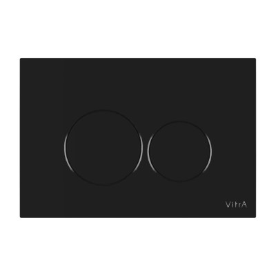 VitrA Origin ABS Flush Plate - Gloss Black | Wall Hung Frame