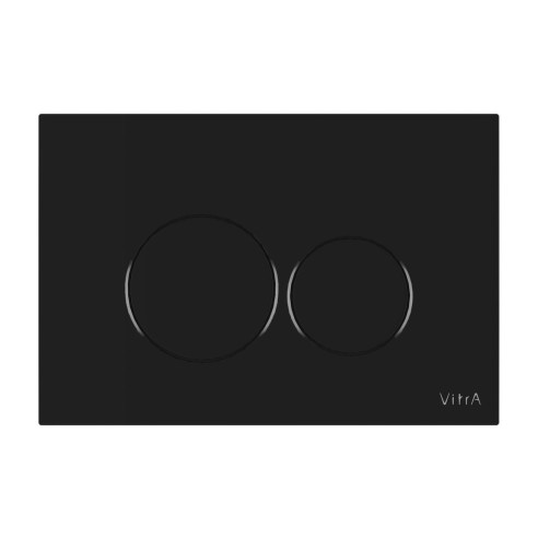 VitrA Origin ABS Flush Plate - Gloss Black | Wall Hung Frame