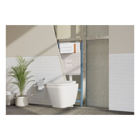 VitrA V-Fix Core WH 12cm 3/6L WC Frame & Cistern | Wall Hung
