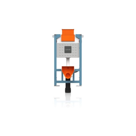 VitrA V-Fix Prime Reduced Height (98cm) WH WC Frame & 3/6L C