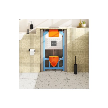 VitrA V-Fix Prime Reduced Height (98cm) WH WC Frame & 3/6L C