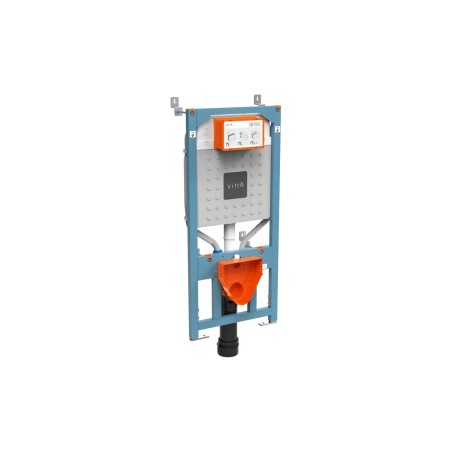 VitrA V-Fix Prime WH WC Frame & 12cm 2.5/4L Cistern (Floor/W