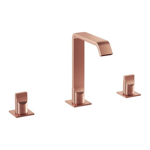 VitrA Suit 3-Hole Basin Mixer - Soft Copper | Bathroom Taps