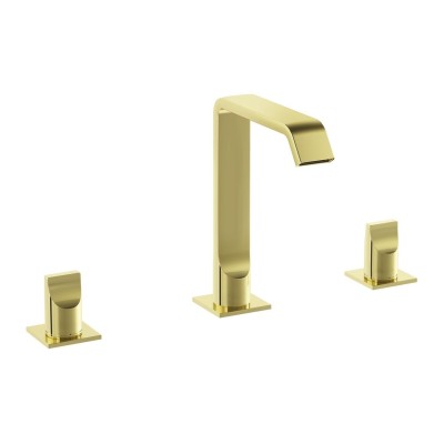 VitrA Suit 3-Hole Basin Mixer - Soft Gold | Bathroom Taps |