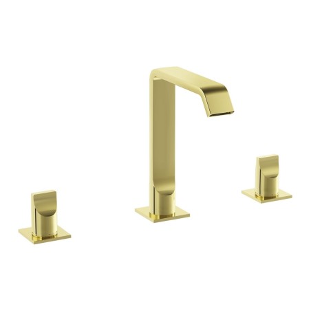 VitrA Suit 3-Hole Basin Mixer - Soft Gold | Bathroom Taps |