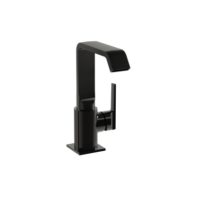 VitrA Suit Basin Mixer (Side Handle) - Gloss Black | Bathroo