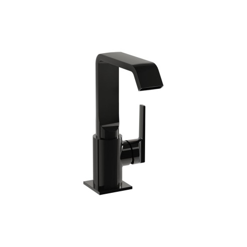 VitrA Suit Basin Mixer (Side Handle) - Gloss Black | Bathroo