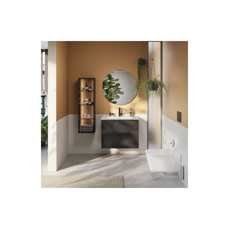 VitrA Suit Basin Mixer (Side Handle) - Gloss Black | Bathroo