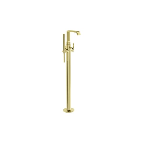 VitrA Suit Floor Standing Bath/Shower Mixer - Soft Gold | Ba