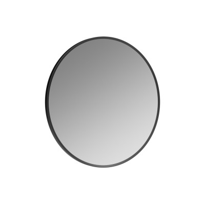 Reka 600mm Round Mirror - Matt Black | Mirrors | BathroomKing