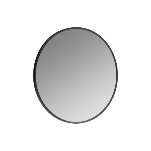 Reka 600mm Round Mirror - Matt Black | Mirrors | BathroomKing