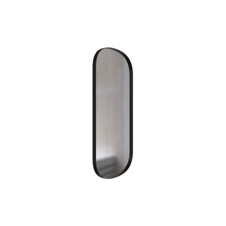 Reka 800x400mm Oblong Mirror - Matt Black | Mirrors | BathroomKing