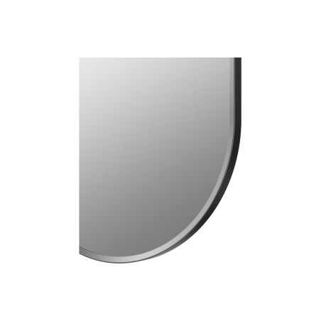 Reka 800x400mm Oblong Mirror - Matt Black | Mirrors | BathroomKing