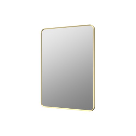 Reka 600x800mm Rectangle Mirror - Brushed Brass | Mirrors | BathroomKing