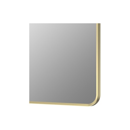 Reka 600x800mm Rectangle Mirror - Brushed Brass | Mirrors | BathroomKing