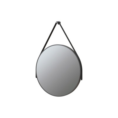 Missouri 600mm Round Mirror - Matt Black | Mirrors | BathroomKing