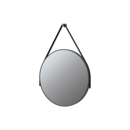 Missouri 600mm Round Mirror - Matt Black | Mirrors | BathroomKing