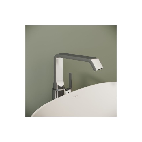 VitrA Suit Tall Basin Mixer (Side Handle) - Chrome | Bathroo