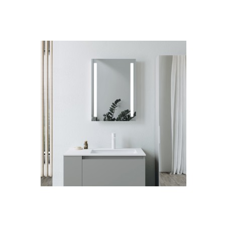 Amur 500x700mm Rectangle Front-Lit LED Mirror | Mirrors | BathroomKing
