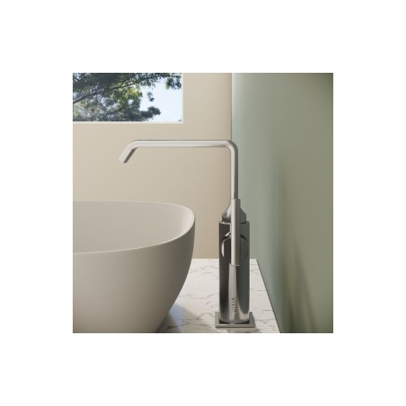 VitrA Suit Tall Basin Mixer (Side Handle) - Chrome | Bathroo