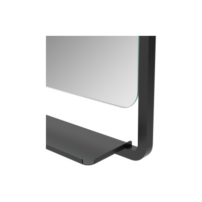 Rhine 500mm Rectangle Mirror w/Shelf | Mirrors | BathroomKing 2