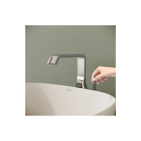 VitrA Suit Tall Basin Mixer (Side Handle) - Chrome | Bathroo