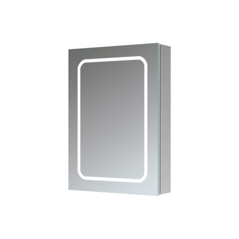 Zambezi 500mm 1 Door Front-Lit LED Mirror Cabinet | Mirrors | BathroomKing