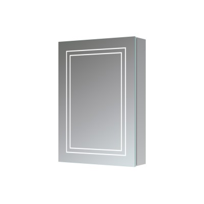 Saint 500mm 1 Door Front-Lit LED Mirror Cabinet | Mirrors | BathroomKing