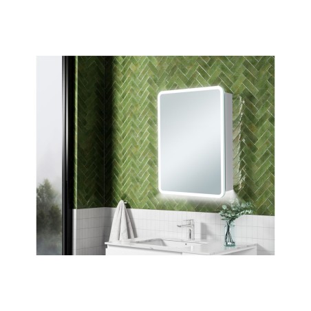 Iraly 500mm 1 Door LED Mirrored Cabinet | Mirrors | BathroomKing