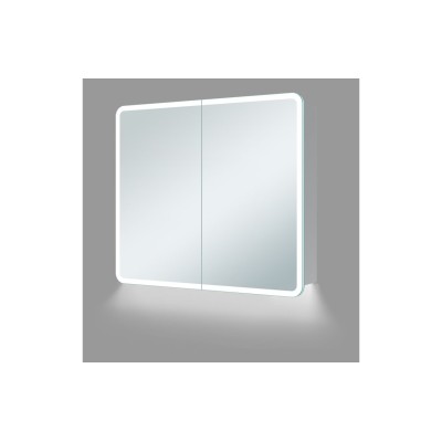 Iraly 600mm 2 Door LED Mirrored Cabinet | Mirrors | BathroomKing