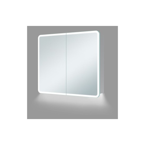 Iraly 600mm 2 Door LED Mirrored Cabinet | Mirrors | BathroomKing