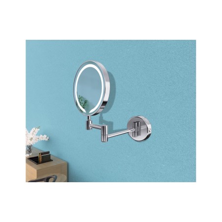 Mekong Round LED Cosmetic Mirror - Chrome | Mirrors | BathroomKing