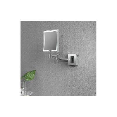Mekong Square LED Cosmetic Mirror - Chrome | Mirrors | BathroomKing 2