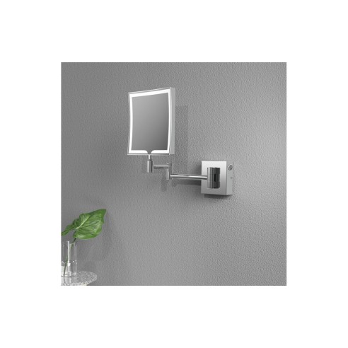 Mekong Square LED Cosmetic Mirror - Chrome | Mirrors | BathroomKing