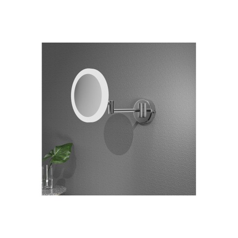 Narmada Round LED Cosmetic Mirror - Frameless | Mirrors | BathroomKing