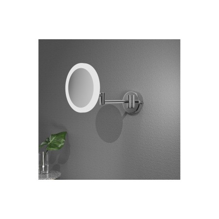 Narmada Round LED Cosmetic Mirror - Frameless | Mirrors | BathroomKing