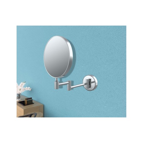 Sepik Round Cosmetic Mirror - Chrome | Mirrors | BathroomKing