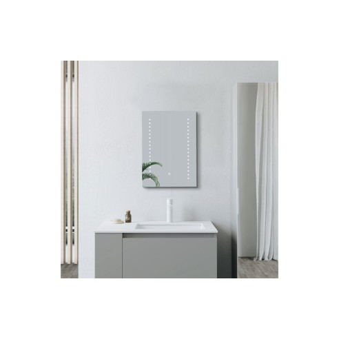 Dotts 500x700mm Rectangle Front-Lit LED Mirror | Mirrors | BathroomKing