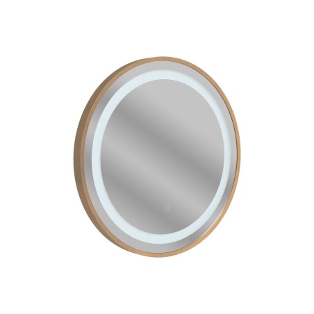 Orinoco 600mm Round Front-Lit LED Mirror - Brushed Bronze | Mirrors | BathroomKing