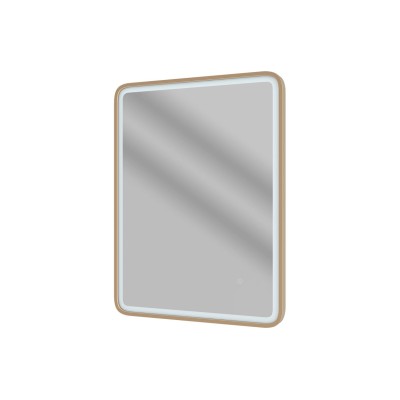 Amazon 600mm Rectangle Front-Lit LED Mirror - Brushed Bronze | Mirrors | BathroomKing