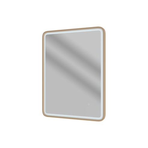 Amazon 600mm Rectangle Front-Lit LED Mirror - Brushed Bronze | Mirrors | BathroomKing