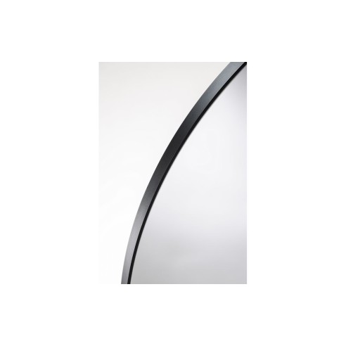 Abode Mayar 600mm Round Mirror - Matt Black | Mirrors | BathroomKing