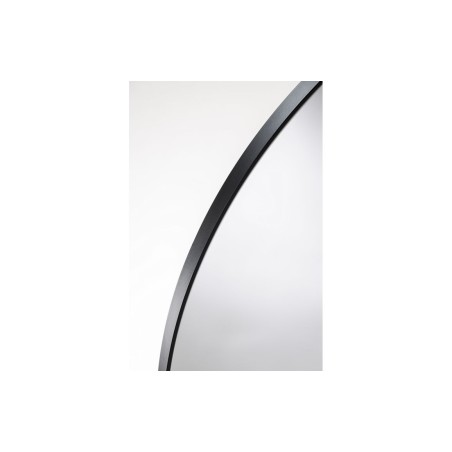 Abode Mayar 600mm Round Mirror - Matt Black | Mirrors | BathroomKing