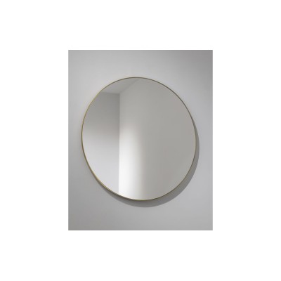 Abode Mayar 600mm Round Mirror - Brushed Brass | Mirrors | BathroomKing
