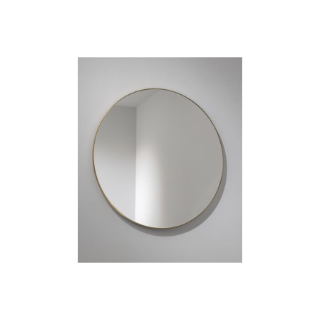 Abode Mayar 600mm Round Mirror - Brushed Brass | Mirrors | BathroomKing