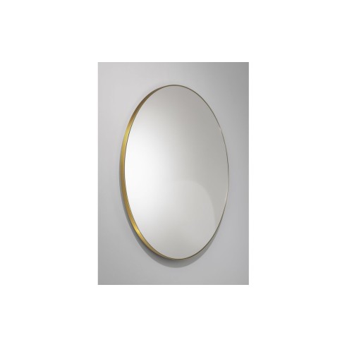 Abode Mayar 600mm Round Mirror - Brushed Brass | Mirrors | BathroomKing