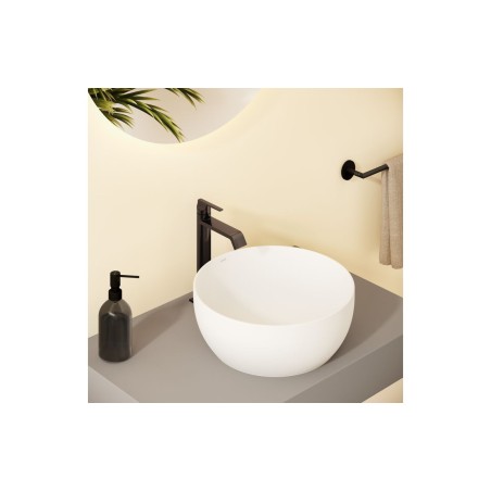 VitrA Suit Tall Basin Mixer (Top Handle) - Gloss Black | Bat