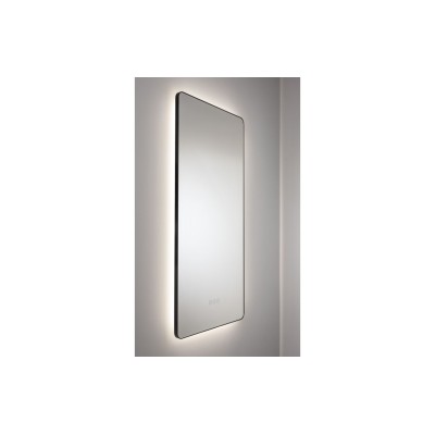 Abode Mayar 450x900mm Tablet LED Mirror - Matt Black | Mirrors | BathroomKing 2