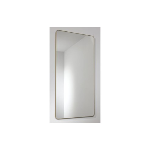 Abode Mayar 450x900mm Tablet Mirror - Brushed Brass | Mirrors | BathroomKing